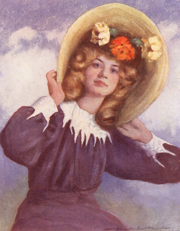 Verdens børn: Australian, Child of the South (farvelitografi) af Mortimer Ludington Menpes