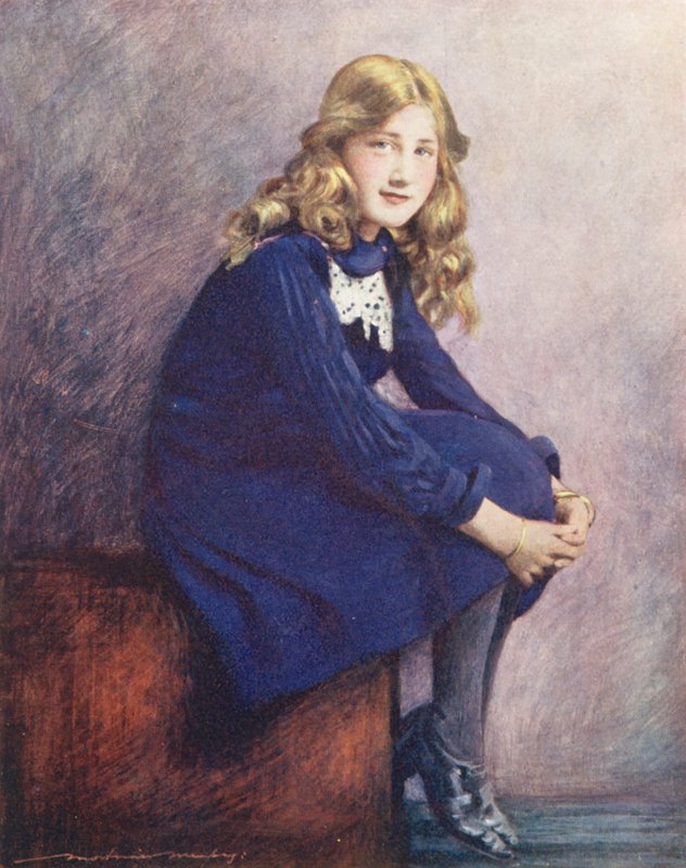 Verdens børn: Engelsk, Sweet Innocence (farvelitografi) af Mortimer Ludington Menpes