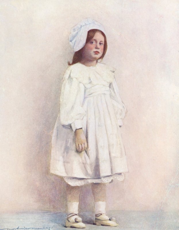Verdens børn: Flamsk, Marguerite (farvelitografi) af Mortimer Ludington Menpes