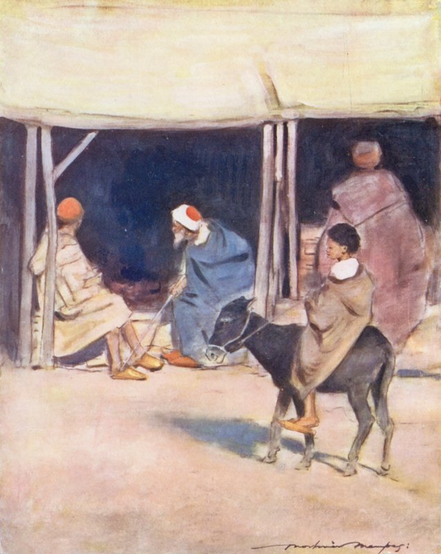 Verdens børn: Moorish, Mid-day (farvelitografi) af Mortimer Ludington Menpes