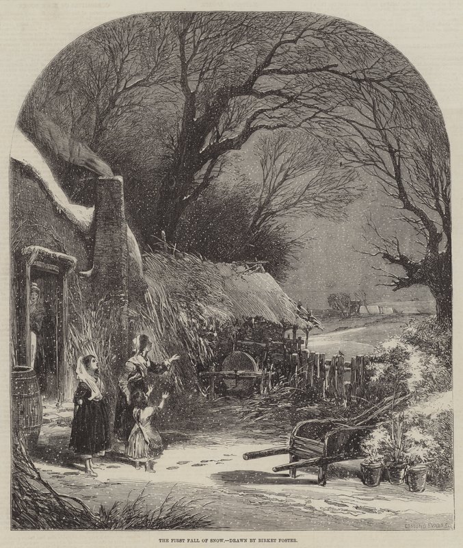 Det første snefald af Myles Birket Foster