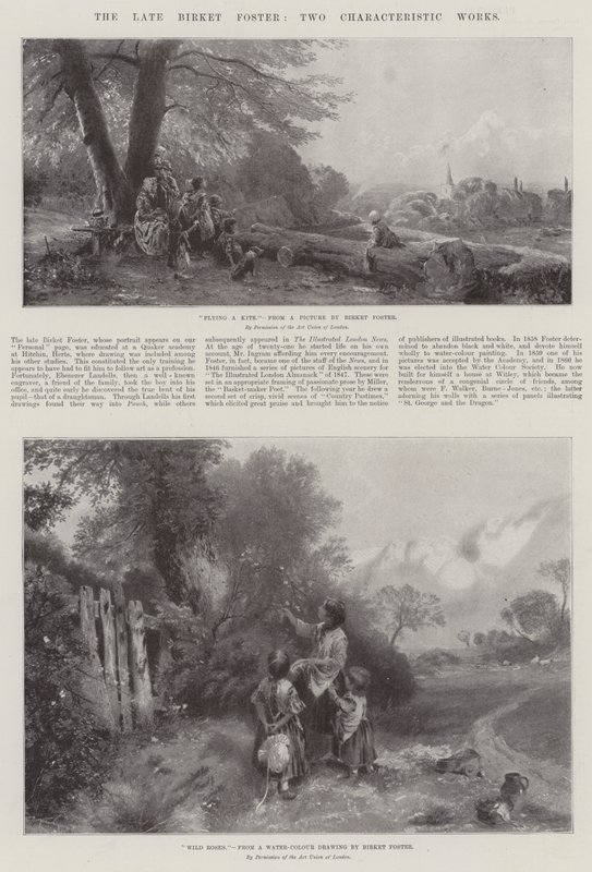 Afdøde Birket Foster, To karakteristiske Værker af Myles Birket Foster
