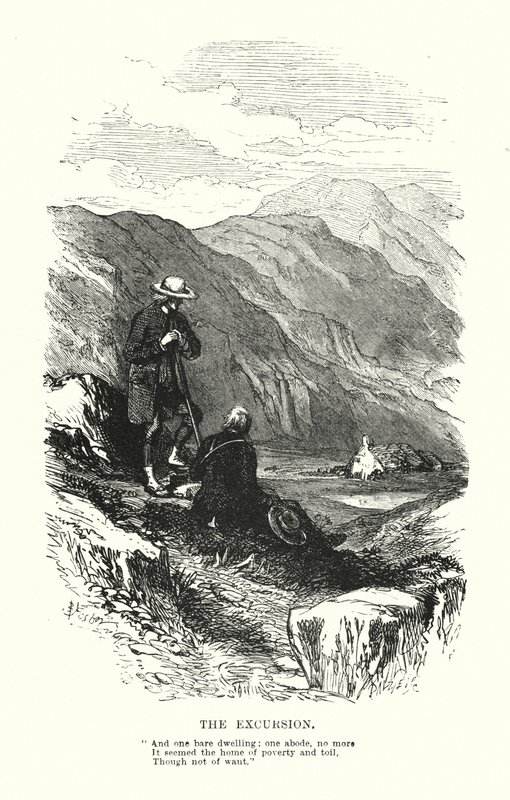 William Wordsworth: Udflugten (gravering) af Myles Birket (after) Foster