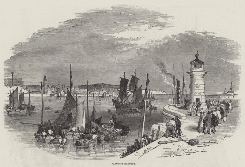 Ramsgate havn af Myles Birket Foster