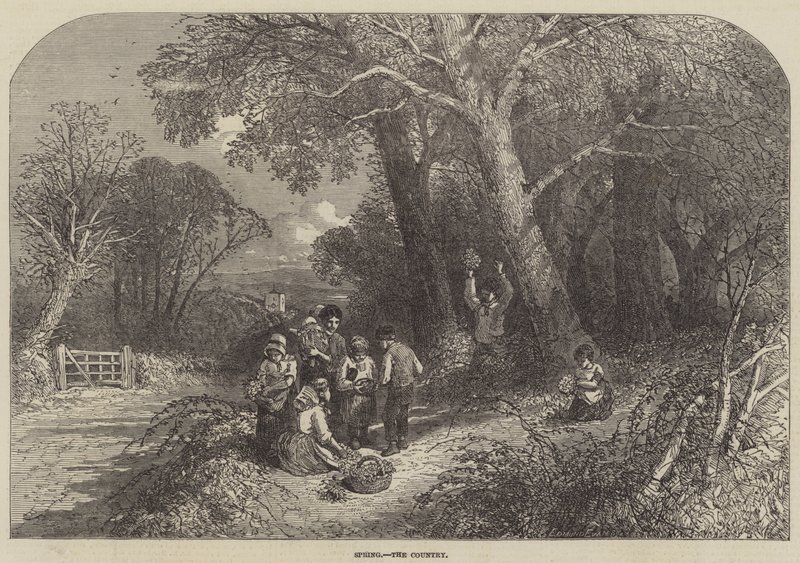 Forår, landet af Myles Birket Foster