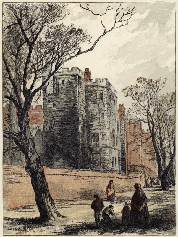 Lollards Tower, Lambeth Palace, London af Myles Birket Foster