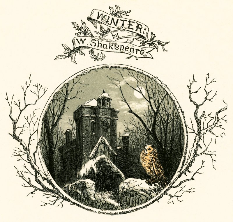 Winter af William Shakespeare af Myles Birket Foster