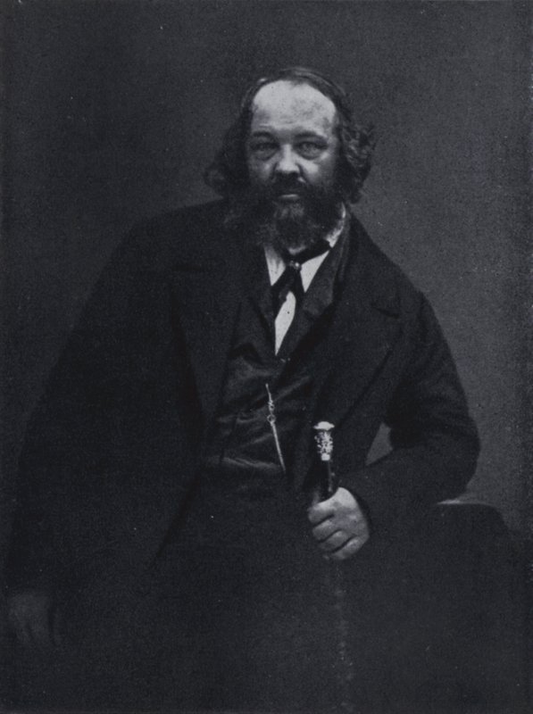 Den revolutionære Michael Alexandrowitsch Bakunin af Nadar