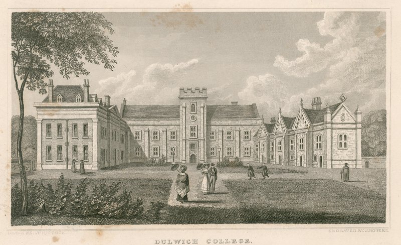 Dulwich College, London af Nathaniel Whittock