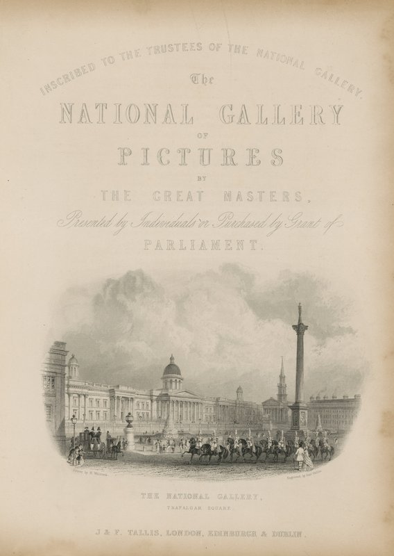 Nationalgalleriet med billeder af de store mestre af Nathaniel Whittock