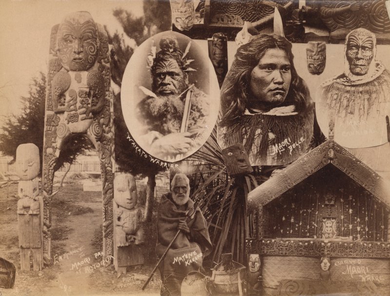 Maorier, New Zealand (s/h-billede) af New Zealand Photographer