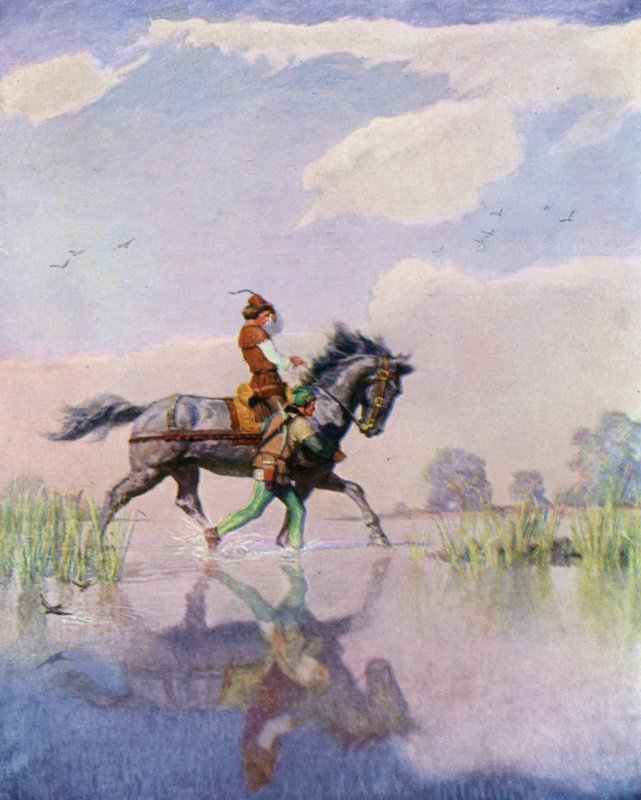 Illustration til The Black Arrow af Robert Louis Stevenson af Newell Convers Wyeth