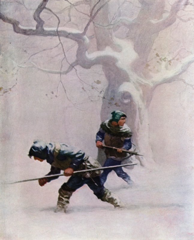Illustration til The Black Arrow af Robert Louis Stevenson af Newell Convers Wyeth