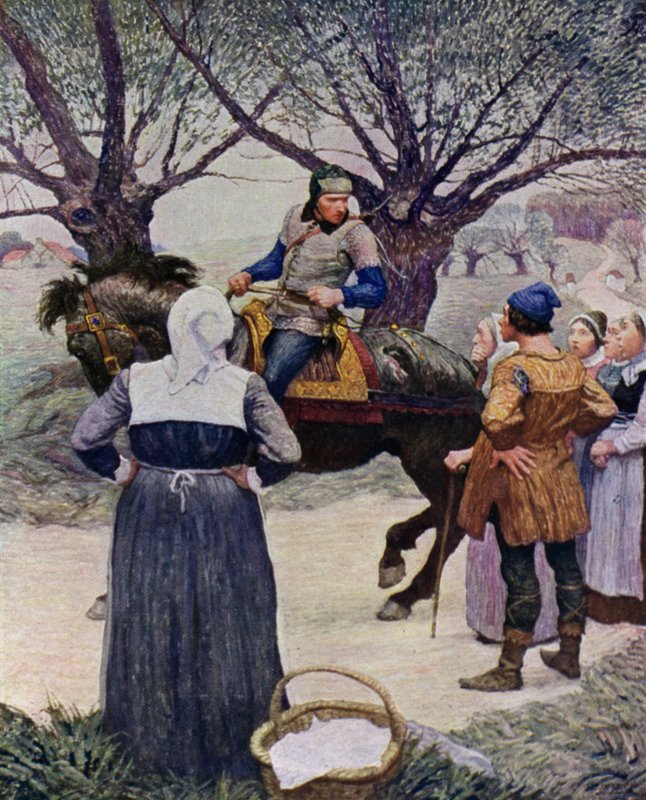 Illustration til The Black Arrow af Robert Louis Stevenson af Newell Convers Wyeth