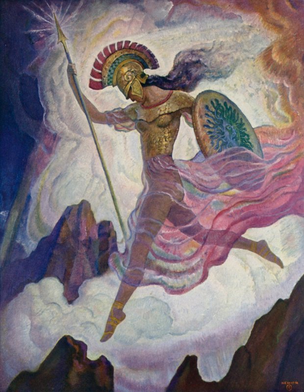 Odyssey: Athene af Newell Convers Wyeth