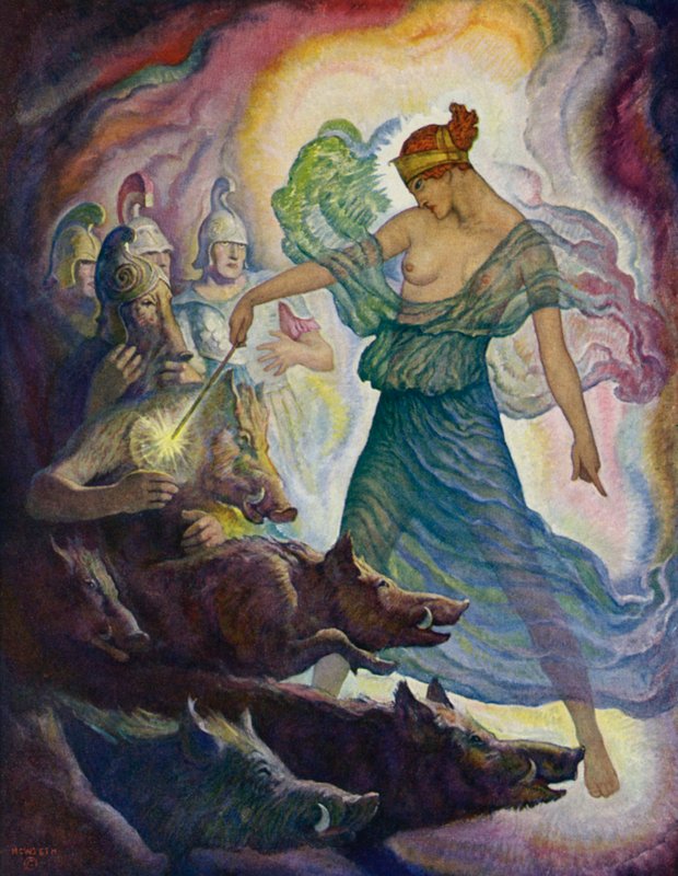 Odyssey: Circe og svinet af Newell Convers Wyeth