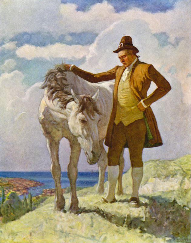 Sir Nat og hesten af Newell Convers Wyeth