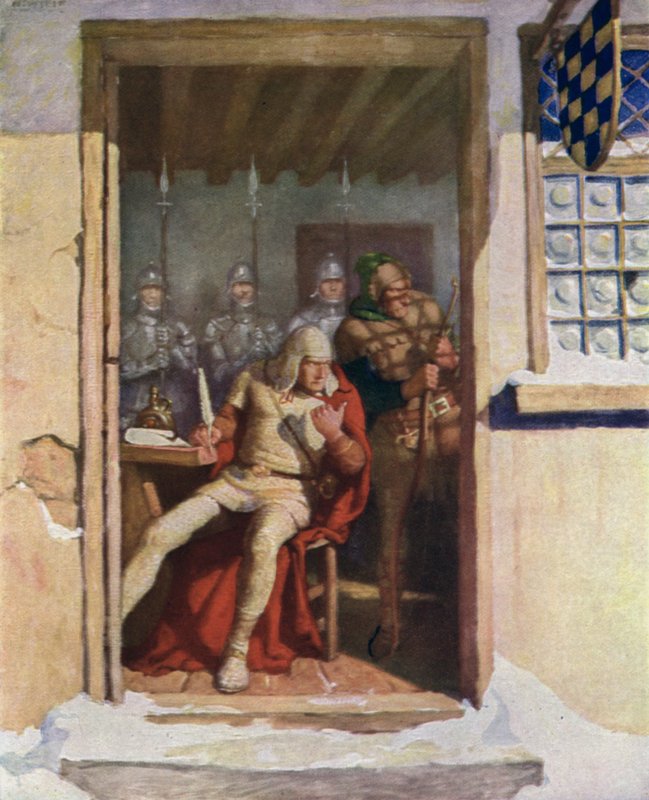 Illustration til The Black Arrow af Robert Louis Stevenson af Newell Convers Wyeth
