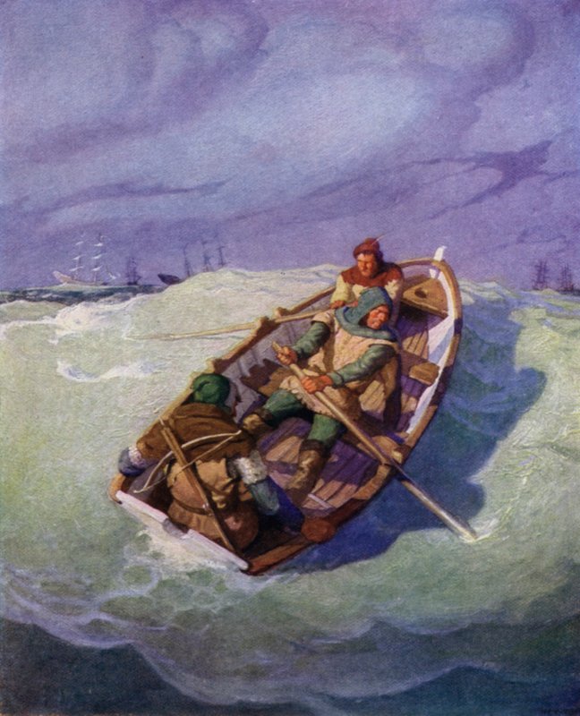 Illustration til The Black Arrow af Robert Louis Stevenson af Newell Convers Wyeth