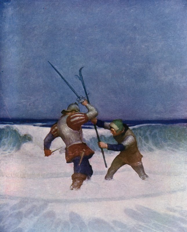 Illustration til The Black Arrow af Robert Louis Stevenson af Newell Convers Wyeth