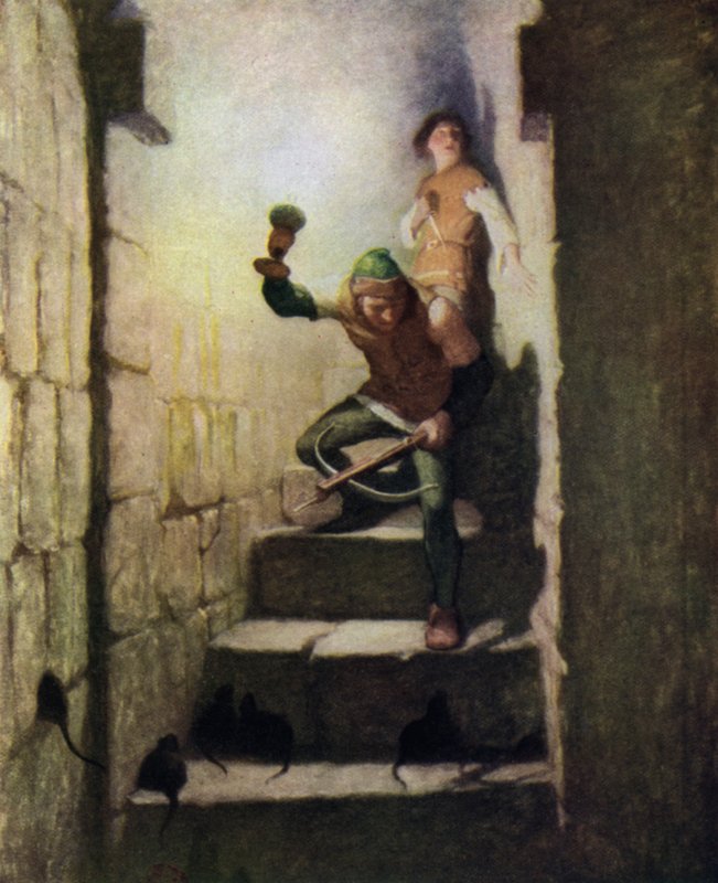 Illustration til The Black Arrow af Robert Louis Stevenson af Newell Convers Wyeth