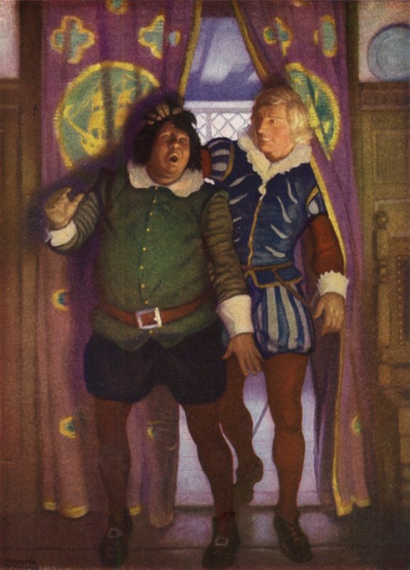 Illustration til Westward Ho! af Charles Kingsley (farve litho) af Newell Convers (after) Wyeth