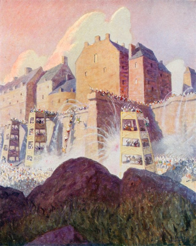 Slaget ved Stirling Castle af Newell Convers (after) Wyeth