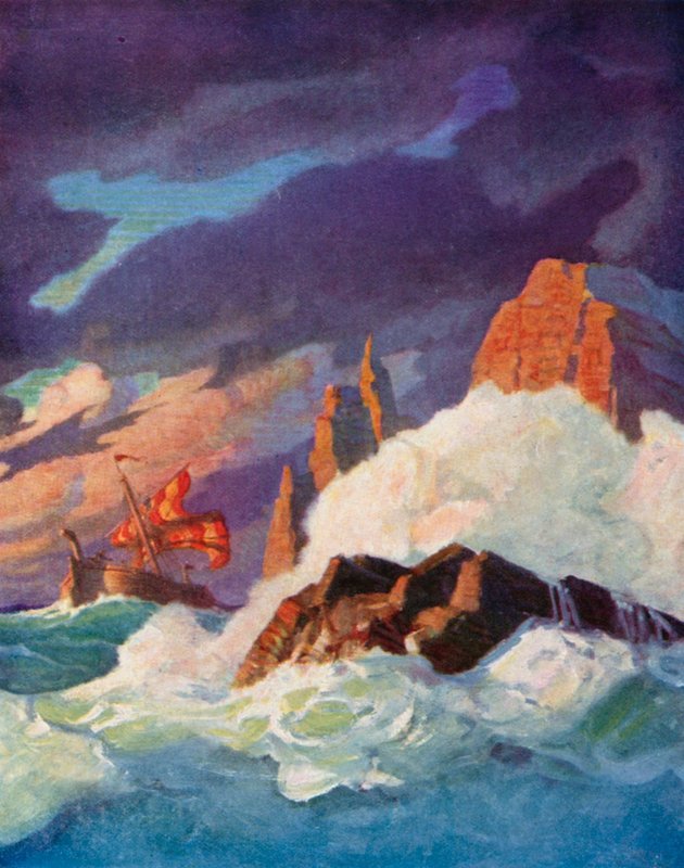 Stormen på Firth of Clyde af Newell Convers Wyeth