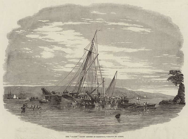 Alarm Yacht i land i Barnpool af Nicholas Matthews Condy