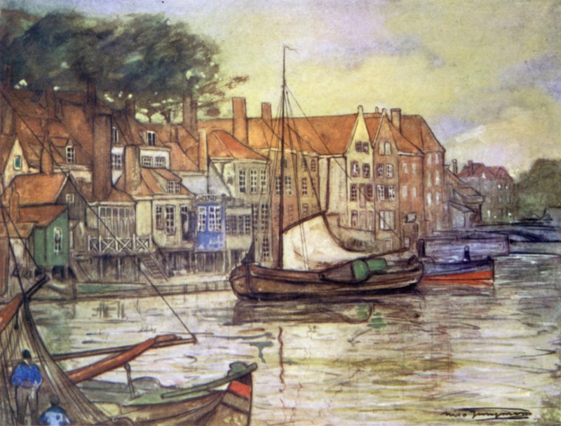 En kanal ved Middelburg af Nico Jungman