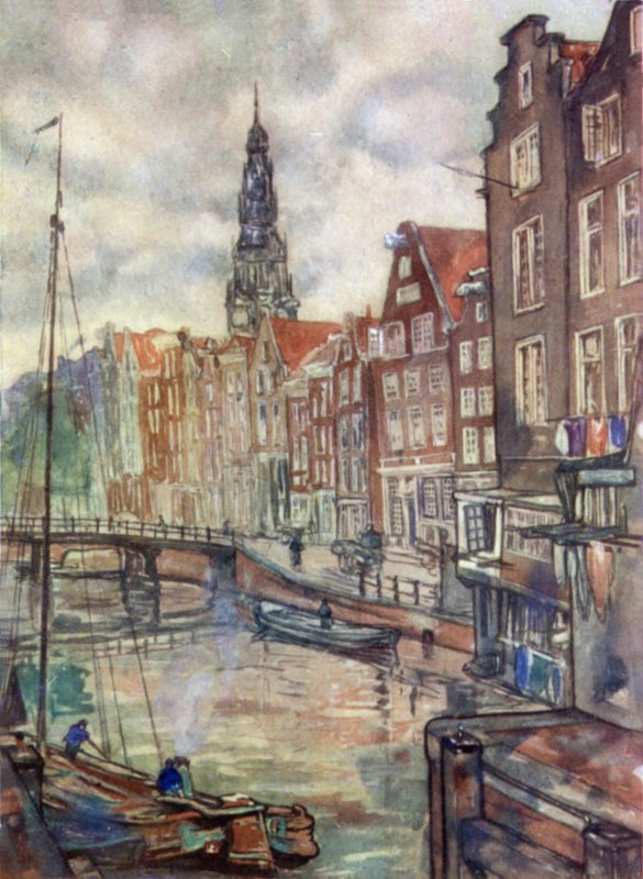 Oudezijds, Voorburgwal, Amsterdam af Nico Jungman