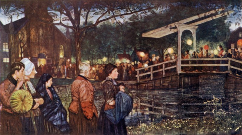 Religiøs Procession af Nico Jungman