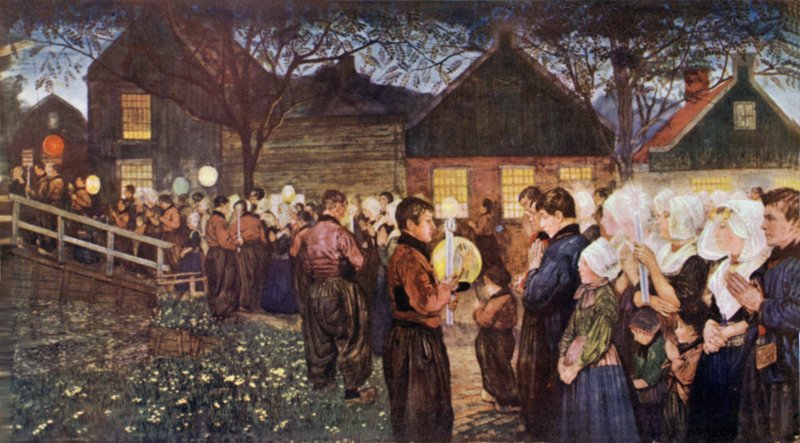 Religiøs Procession af Nico Jungman