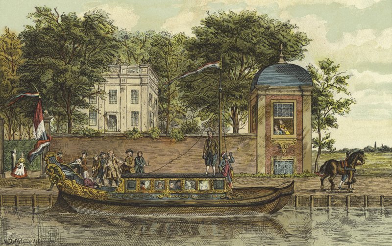 En pram, Holland, 1700-tallet af Nico Steffelaar