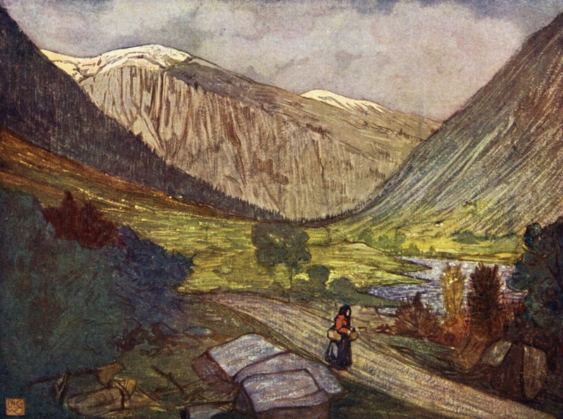 Norway: Mountains and River at Gjoradani af Nico Jungman