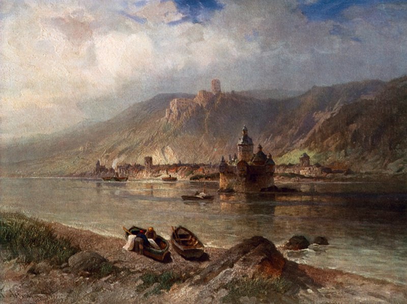 Caub og Pfalz af Nicolai Astudin