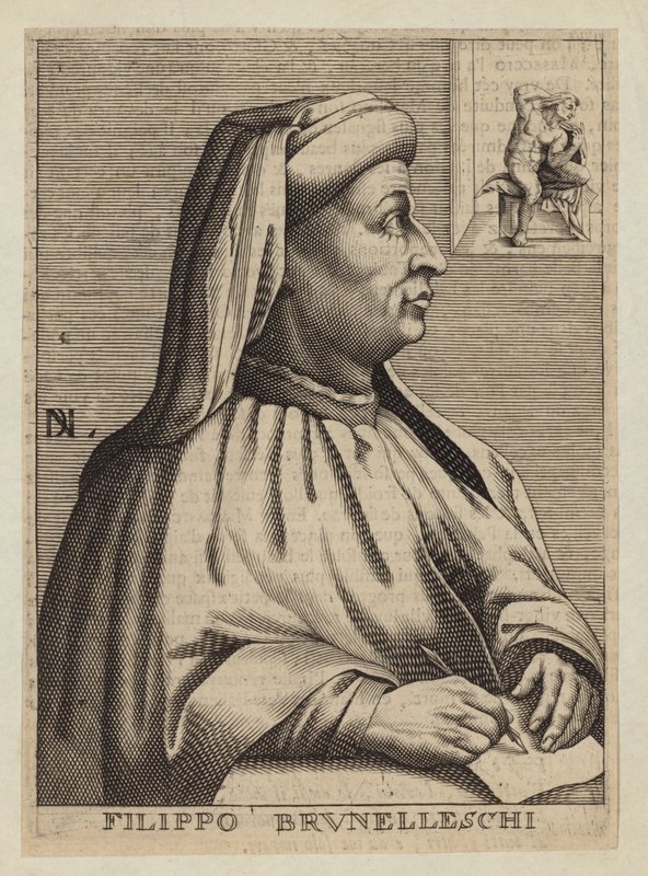 Filippo Brunelleschi, italiensk arkitekt og ingeniør af Nicolas II de Larmessin