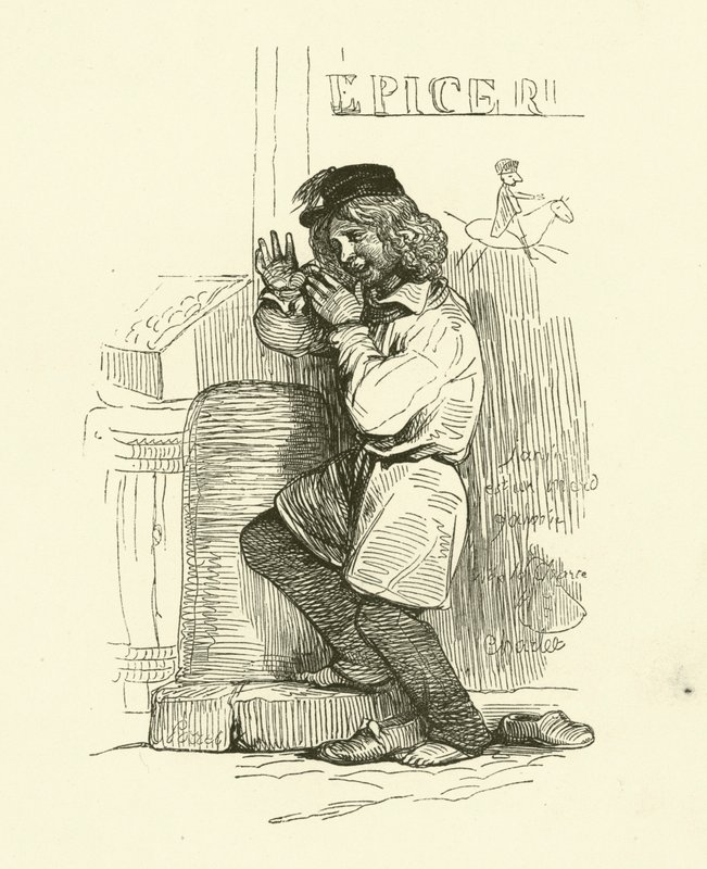 The Gamin (gravering) af Nicolas Toussaint (after) Charlet