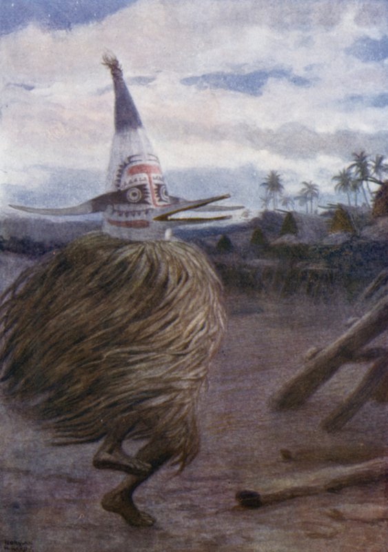 A Kaivakuku, Roro Tribe, Central Division, Britisk Ny Guinea (farvemedlemmer) af Norman Hardy