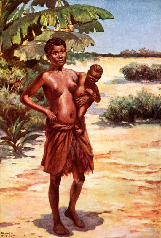Bambala Woman: Kwilu River, Congo Free State af Norman Hardy