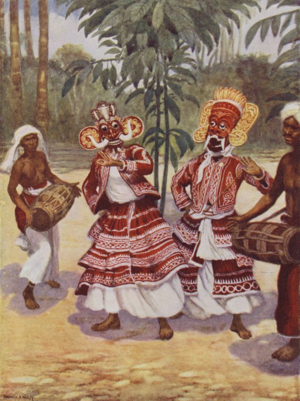 singalesiske djævle-dansere af Norman Hardy