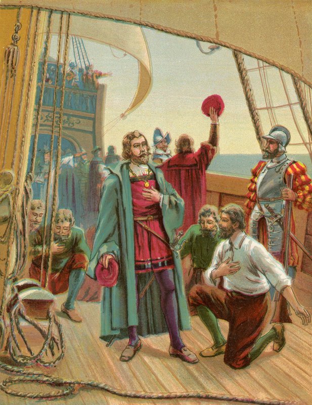 Columbus opdager Amerika af North American