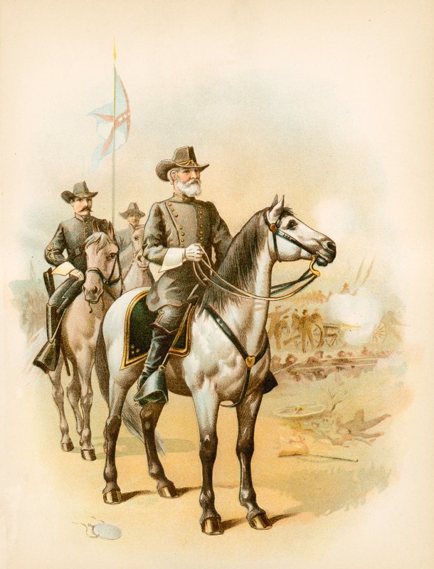 På tærsklen til Gettysburg - General Lee leder slaget af North American