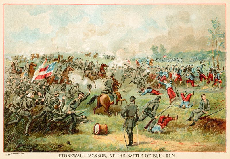 Stonewall Jackson, i slaget ved Bull Run af North American