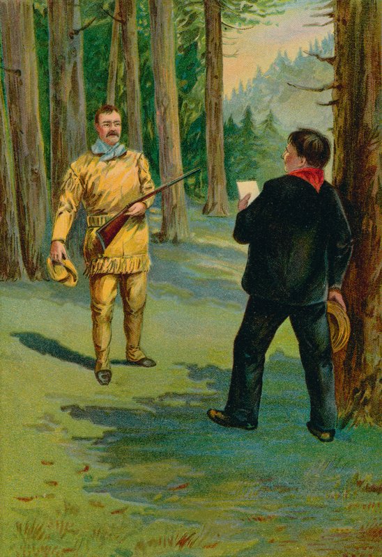 Theodore Roosevelt tilkaldt til den døende præsidents seng af North American