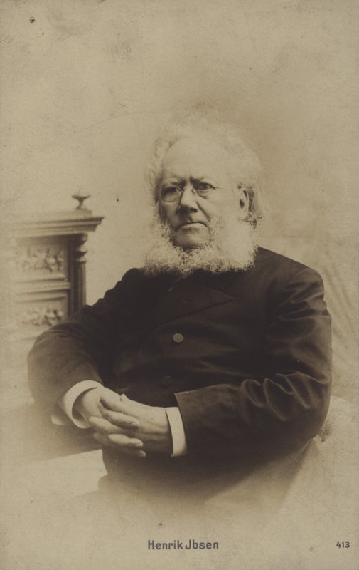 Henrik Ibsen (1828-1906), norsk dramatiker af Norwegian Photographer
