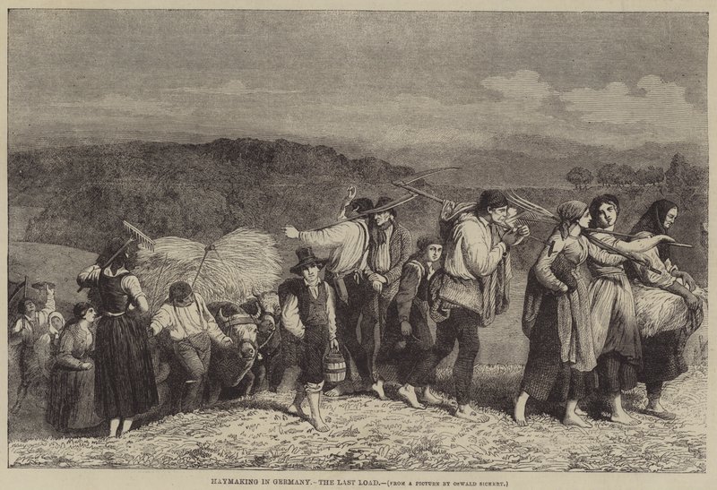 Høslæt i Tyskland, det sidste læs af O.A. Sickert