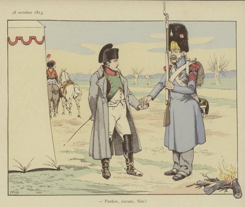 Undskyld mig, Sir!, 18. oktober 1813 af Onfray de Breville Job