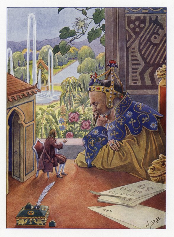 Illustration til Gullivers Travels af Onfray de Breville Job