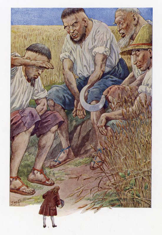 Illustration til Gullivers Travels af Onfray de Breville Job